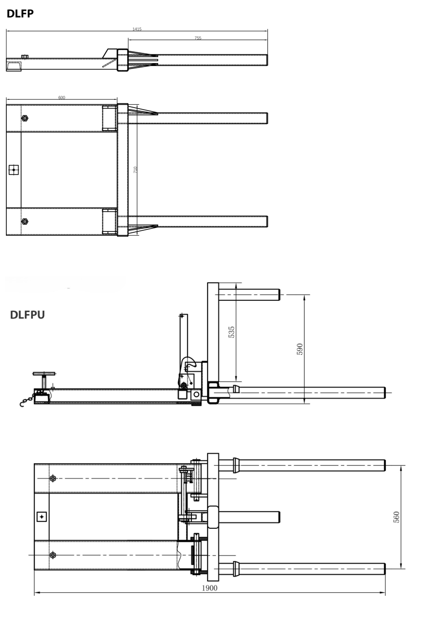 dlfp and dlfpu dimensions